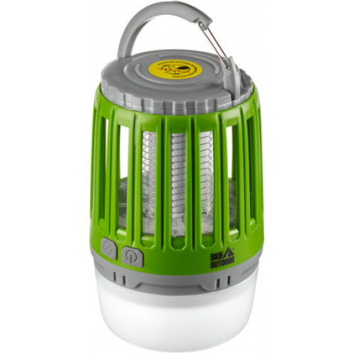 Ліхтар кемпінговий Skif Outdoor Green Basket, 2 режими, фумігатор, карабін, USB-зарядка