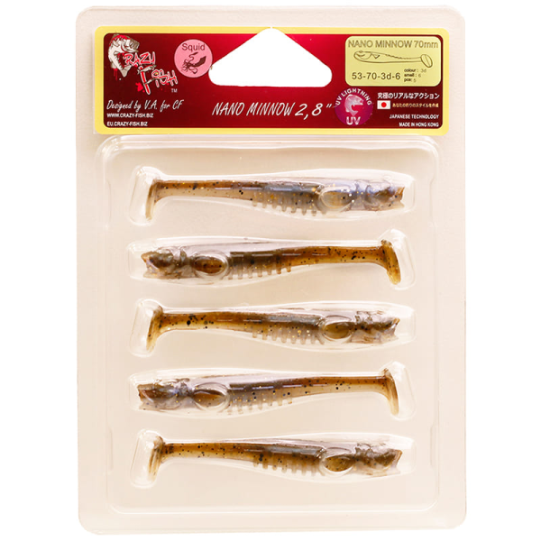 Силікон Nano minnow 2.8" 53-70-3d-6 кальмар