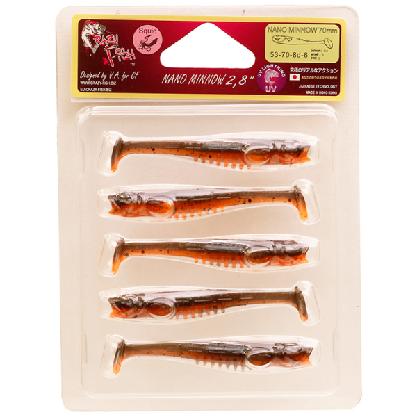 Силікон Nano minnow 2.8" 53-70-8d-6 кальмар