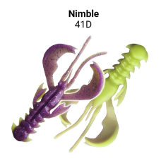 Силікон Crazy Fish Nimble 2" — рак з активними клешнями, 50-50-41d-6-F, кальмар, ефективна приманка для хижої риби