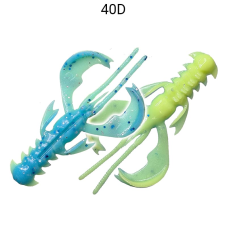 Силікон Crazy Fish Nimble 3.2" — їстівний рак з активними клешнями, 72-80-40d-6-F, для ловлі хижої риби, кальмар