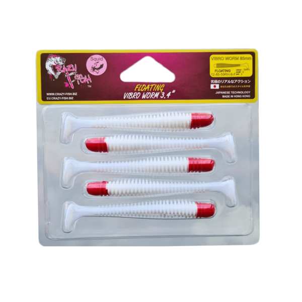 Силікон Vibro worm 3.4" 12-85-59RH-6-F кальмар