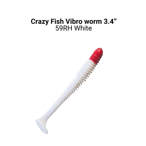 Силікон Vibro worm 3.4" 12-85-59RH-6-F кальмар