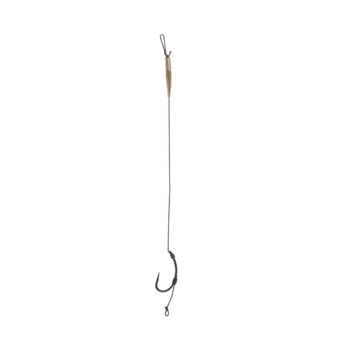 Готовий повідець Carp Pro Sinking Braid 30 lb x8 Curved Shank №4