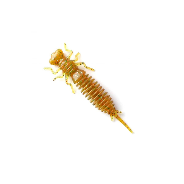 Силіконова приманка FANATIK Larva 1.6" колір 002, уловиста імітація личинки для окуня та хижої риби