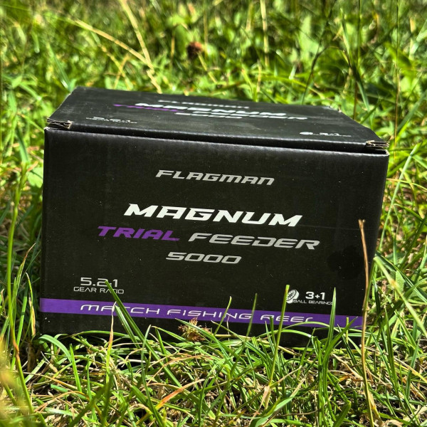 Катушка фидерная Magnum Trial Feeder 5000 3+1BB передний фрикцион лёгкая алюминиевая шпуля