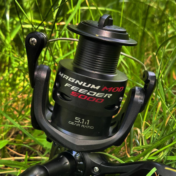 Катушка фидерная Flagman Magnum MOD Feeder 5000 1+1BB передний фрикцион лёгкая мощная для донной ловли