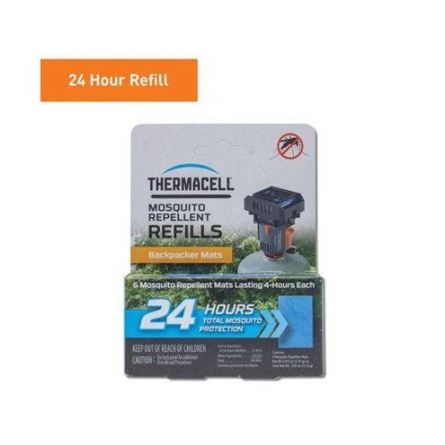 Картриджи Thermacell M-24 Repellent Refills для Backpacker, сменные пластины от комаров, 12 штук, защита до 24