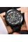 Часы на руку тактические AMST 3003C Black-Black Green Wristband универсальные, армейские, водонепроницаемие
