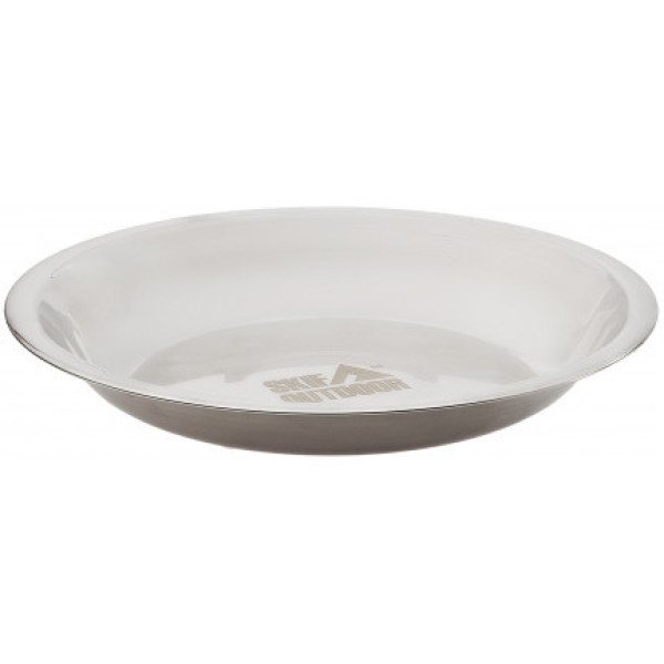 Тарелка Skif Outdoor Loner Plate 18 см, нержавеющая сталь, легкая и прочная, туристическая посуда для одного
