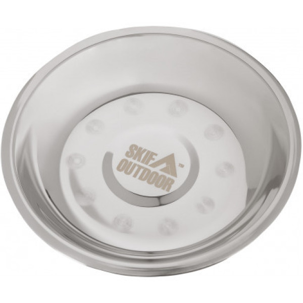 Тарелка Skif Outdoor Loner Plate 18 см, нержавеющая сталь, легкая и прочная, туристическая посуда для одного