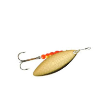 Вращающаяся блесна Mepps Aglia Long Gold #2 7.0 г, классическая, титулованная, для щуки, окуня, форели, уловис