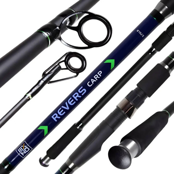 Коропове вудилище Zeox Revers Carp 3.90 м 3.75 lb, композитне штекерне вудилище