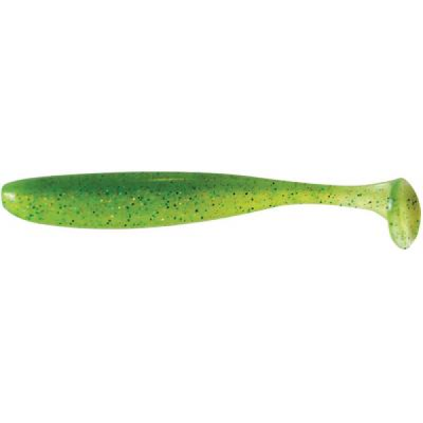 Силиконовая приманка Keitech Easy Shiner 4" 7 шт/уп Lime Chartreuse, универсальная для хищника, офсет, джиг