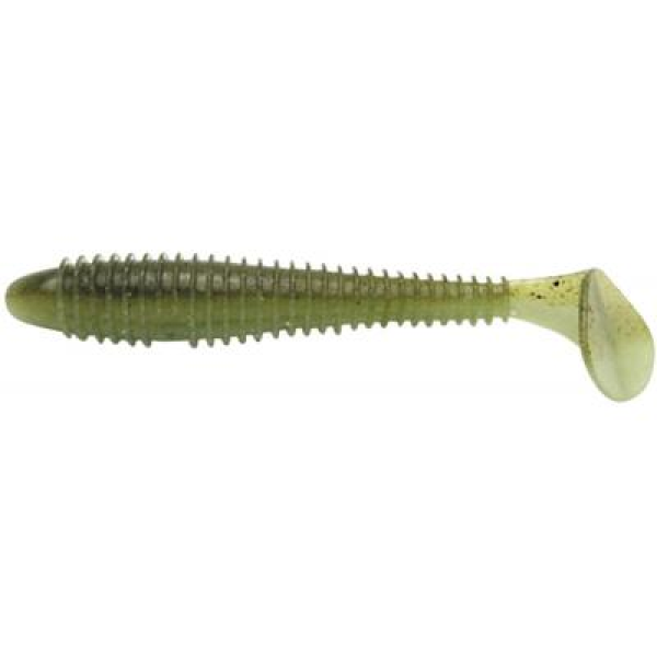 Силіконова приманка Keitech Swing Impact FAT 3.8" (6 шт/уп) к:400 Ayu – м’який віброхвіст, їстівний, для ловлі хижої риби