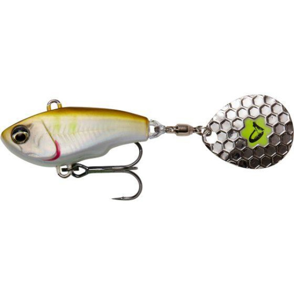 Приманка Savage Gear Fat Tail Spin 55 мм 9 г, универсальная для окуня, щуки, жереха, форели, цвет Ayu