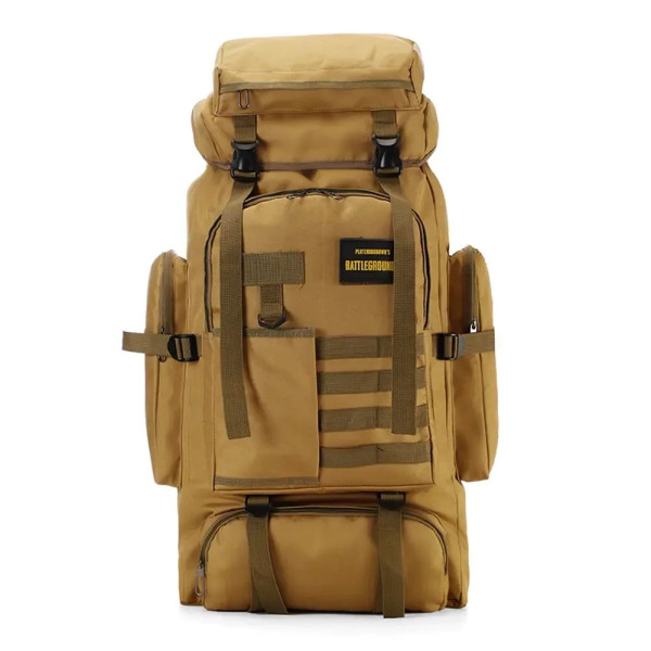 Рюкзак тактический XS-F21 70 л 70х35х16 см (черный/койот)