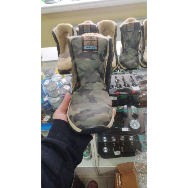 Зимние ботинки берцы RESALE мультикам на меху овчине размер 42