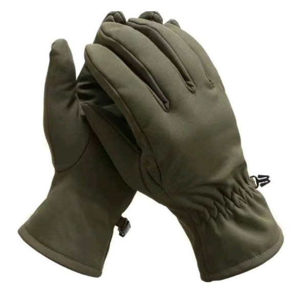 Рукавички тактичні Softshell на флісі мультикам розмір XXL