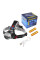 Налобный фонарь POLICE BL-2170-T6 2x18650 1LED+2 LED панель, ЗУ micro usb, zoom трещотка