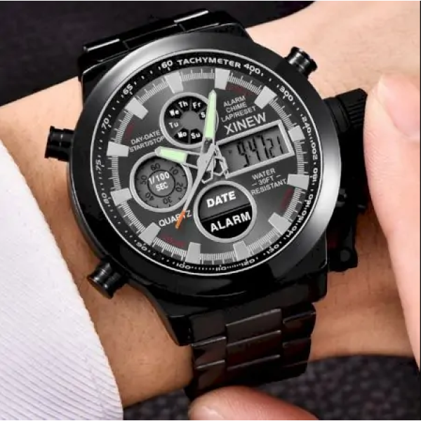 Часы на руку тактические AMST 3000 АC ALL BLACK