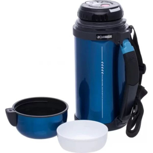 Термос ZOJIRUSHI SF-CС15AН 1.5 л (сложная ручка + ремешок) синий