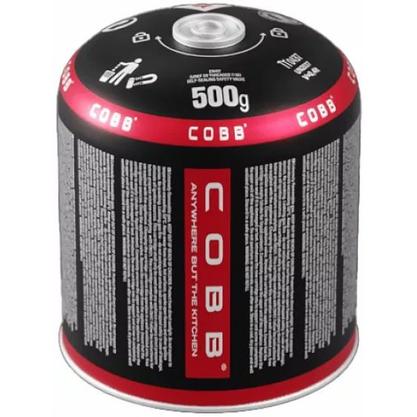 Газовий балон Polax 500 г з різьбленням EN417, бутан-пропанова суміш для туристичних пальників, кемпінгу, походів, грилів