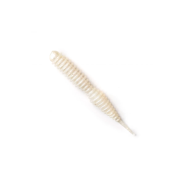 Съедобная силиконовая приманка Dagger 1.6" цвет 025, пассивный червь для окуня, судака и щуки, микроджиг, джиг
