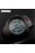 Годинник спортивний наручний Skmei 1068RD Black-Red D=47mm стильний і функціональний чоловічий електронний годинник