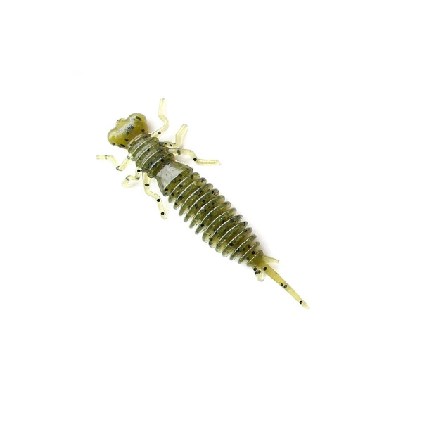 Силіконова приманка Fanatik Larva 1.6 дюйма колір 001 бабка болотний з перцем