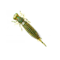Силіконова приманка Fanatik Larva 1.6 дюйма колір 005 бабка болотний з блискіткою