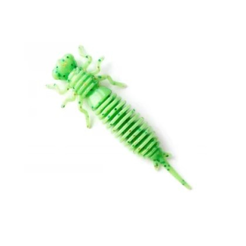 Силіконова приманка Fanatik Larva 1.6 дюйма колір 020 бабка кислотний з молоком