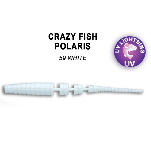 Їстівна силіконова приманка Crazy Fish Nimble 2.5" 44-65-40d-6, колір кальмар, активний рак, для окуня, щуки, судака