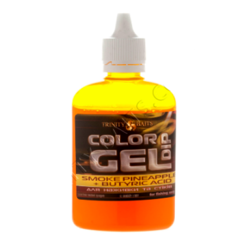Гель-дип Trinity Baits Smoke Pineapple+Butyric Acid 100ml, колір жовтий