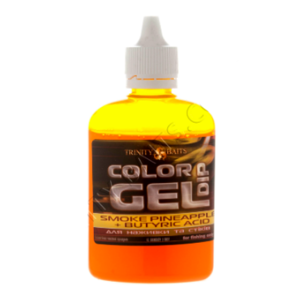 Гель-дип Trinity Baits Smoke Pineapple+Butyric Acid 100ml, цвет желтый