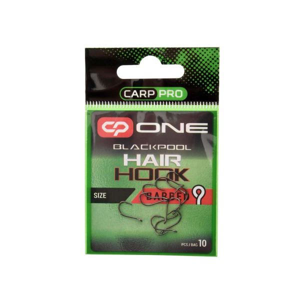 CARP PRO Гачок Blackpool HAIR HOOK - RINGED № 16 Black Nickel