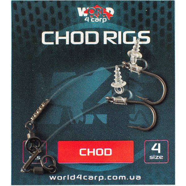 Готовый поводок W4C CHOD RIG (чод риг), крючок CHOD № 6 4