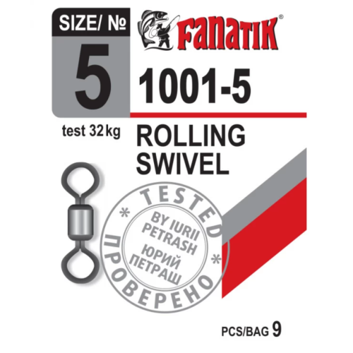 Вертлюг FANATIK 1001-5 тест 32 кг 9 шт.