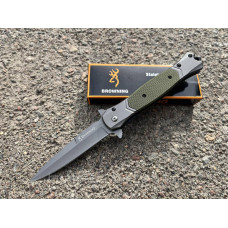 Нож туристический одна функция ,серый металл E9 Bbrowning коробка