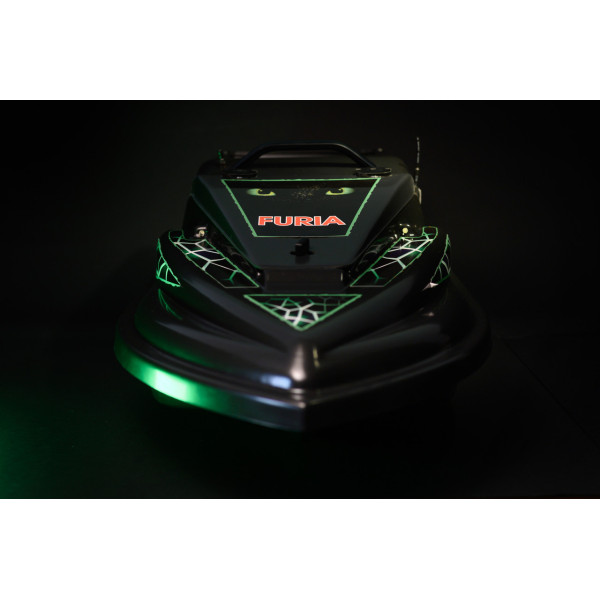 GPS (V3_9+1), Эхолот Lucky918, Кораблик для рыбалки Фурия Шторм Черный Белый