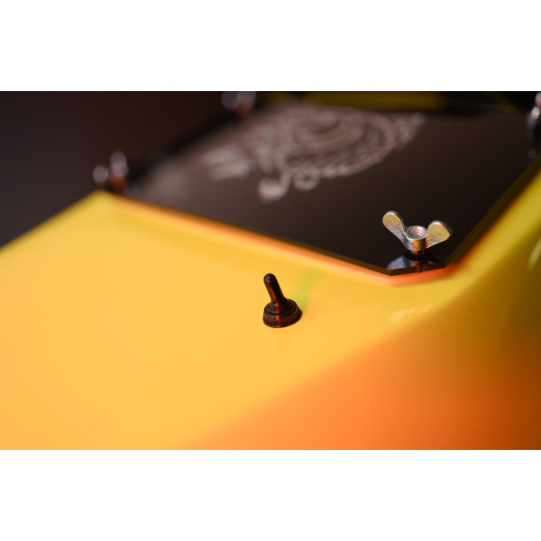 GPS (6+1_Cortex), Професійний Кораблик для рибалки Фортуна (27000 mAh) Білий Жовтий