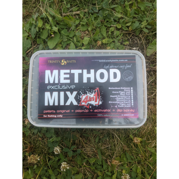 METHOD Trinity MIX Strawberry 4 в 1(пеллетс,поп-ап ,ликвид + дип-спрей)