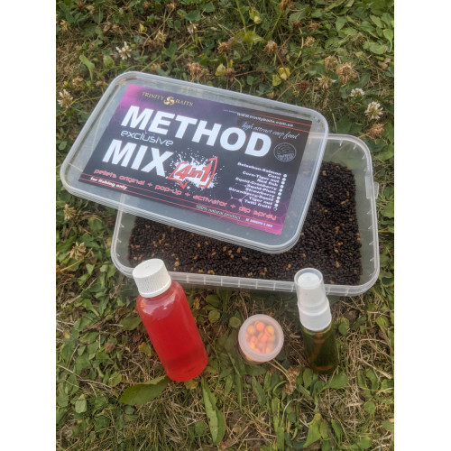 METHOD Trinity MIX Strawberry 4 в 1(пеллетс,поп-ап ,ликвид + дип-спрей)