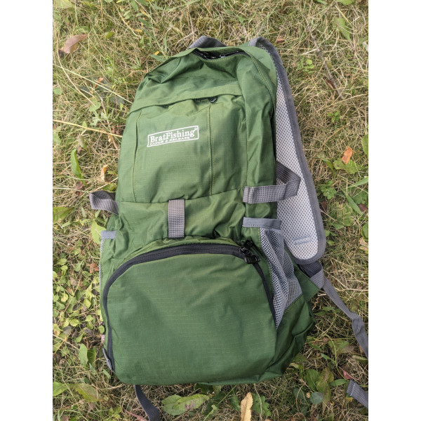 Рюкзак складной BratFishing тип 08, объём 18 л, водостойкий, компактный, 45×25×16 см, для рыбалки и туризма