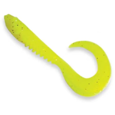 Їстівна силіконова приманка Crazy Fish King Tail 2.5", твістер із перетинкою, активна гра, для хижої риби