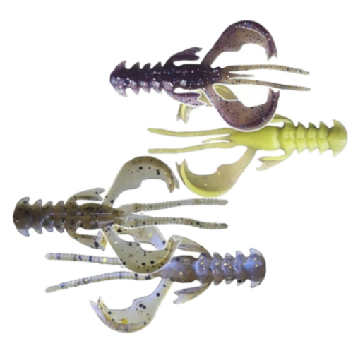 Съедобная силиконовая приманка Crazy Fish Nimble 1.2" 76-30-3D/41D-6 Кальмар, активный рак для ловли щуки, оку