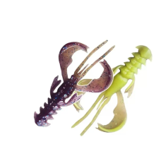 Їстівна силіконова приманка Crazy Fish Nimble 2.5" 44-65-41d-6 кальмар, активний рак для окуня та хижої риби, екстра плаваючий сил