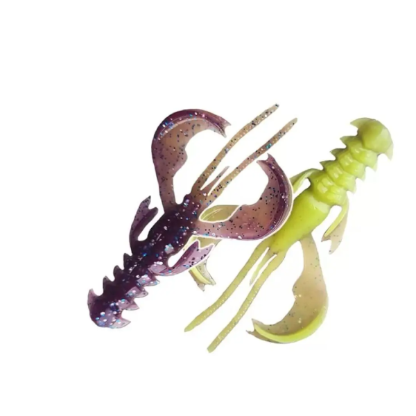 Їстівна силіконова приманка Crazy Fish Nimble 2.5" 44-65-41d-6 кальмар, активний рак для окуня та хижої риби, екстра плаваючий сил
