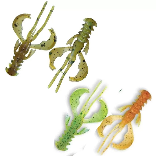 Їстівна силіконова приманка Crazy Fish Nimble 2.5" 44-65-4d/5d-6, кальмар, активний рак, для окуня, щуки, судака, джиг, мікроджиг