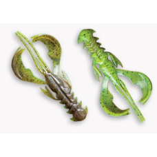 Їстівна силіконова приманка Crazy Fish Nimble 2.5" 44-65-4d-6, колір кальмар, активний рак, для окуня, щуки, судака, джиг, мікродж